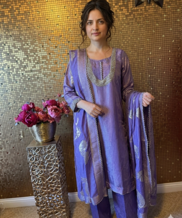 Purple elegant suit