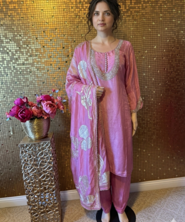 Pink elegant suit