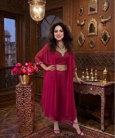 Indo western - Rani plazzo with cape