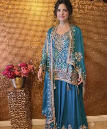 Lehenga - Teal Blue