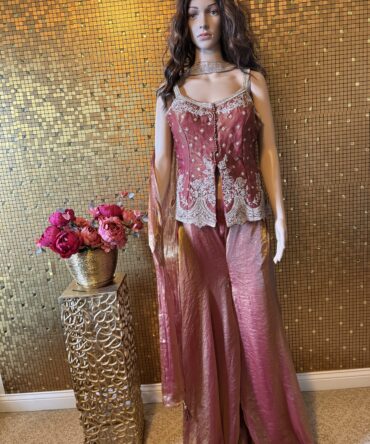 Dark Cinnamon beautiful Palazzo set