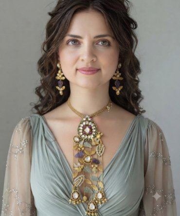 Gold plated garden theme jewelry