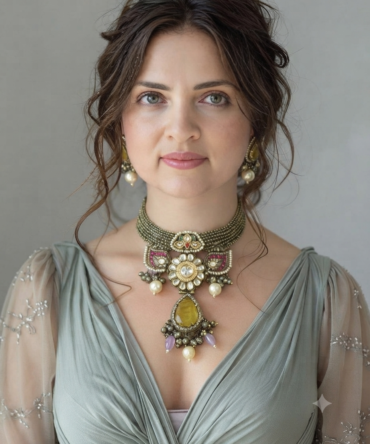 Gold plated Jewelry necklace set