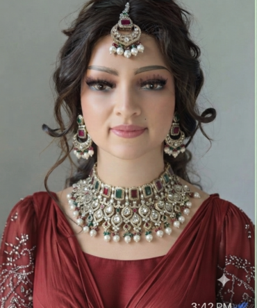 Beautiful colorful big round jewelery set