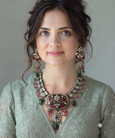 Red necklace set