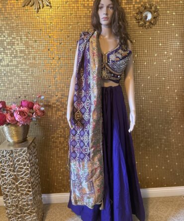 Purple beautiful lehenga