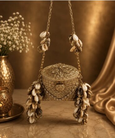 Beautiful party brass purse