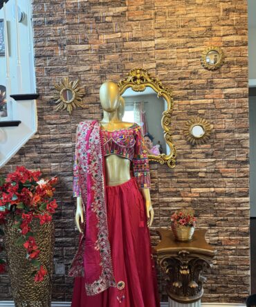Red traditional beautiful lehenga