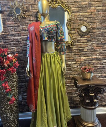 Light green lehenga