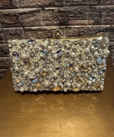 Beautiful stone work clutch