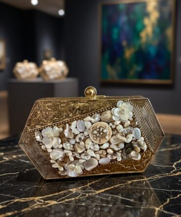 Very attractive stone work clutch