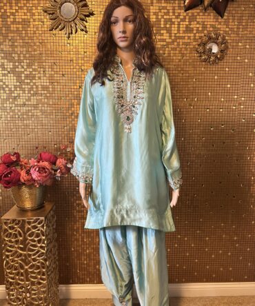 Light blue stunning pharsi salwar set