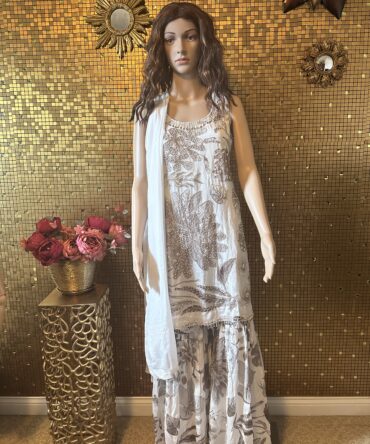 Ivory color beautiful sharara